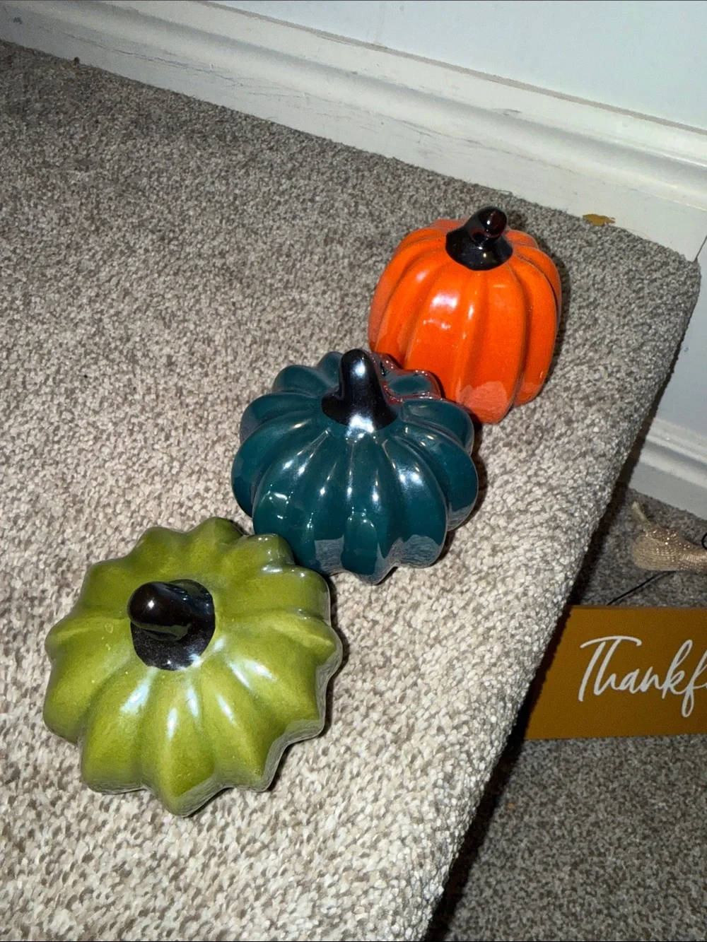 Autumn 'So Very Thankful' thanksgiving Decorative Pumpkin decor set| 9 pcs
